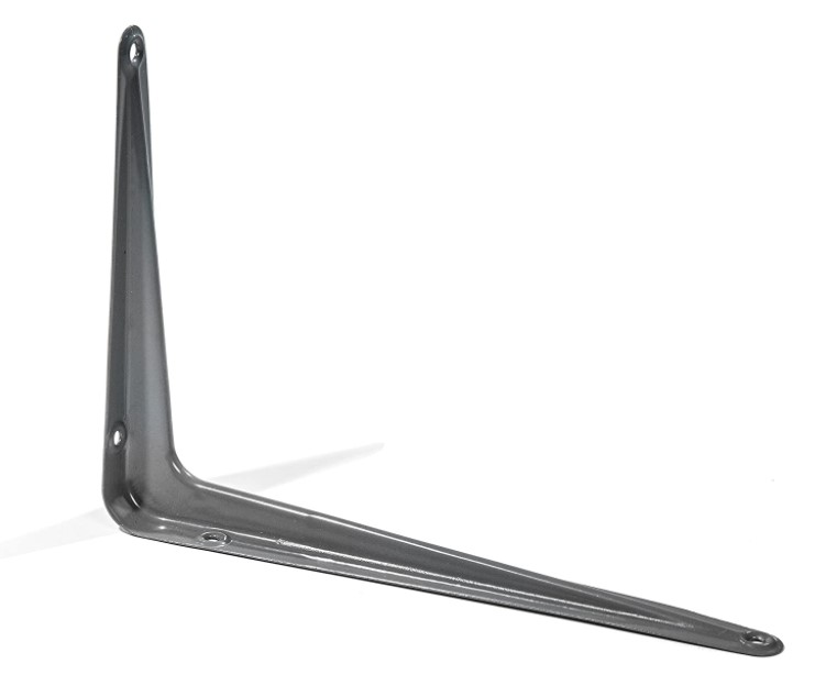 3" X 4" GREY SHELF BRACKET